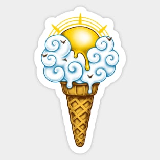 Sunny Ice Cream Sticker